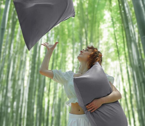 Bamboo Cooling Pillowcase Rayon Derived from Bamboo Pillowcases, Breathable & Silky Soft Cool Bedding Pillow Covers with Envelope Closure