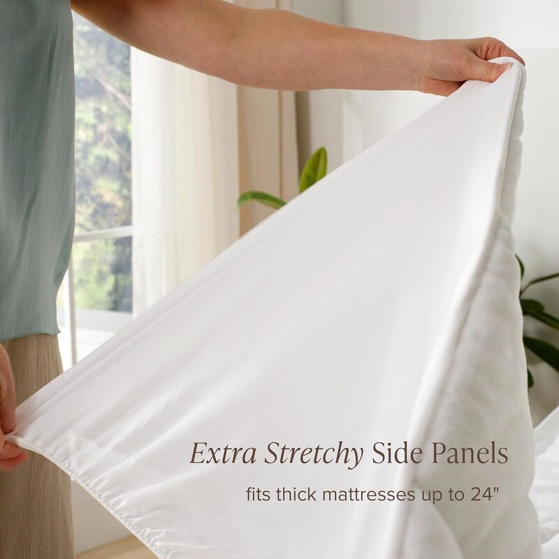 Feather and Down Home Textile Products Mattress Topper Designed with 75 Percent Duck Feather and Down for Restful Sleep