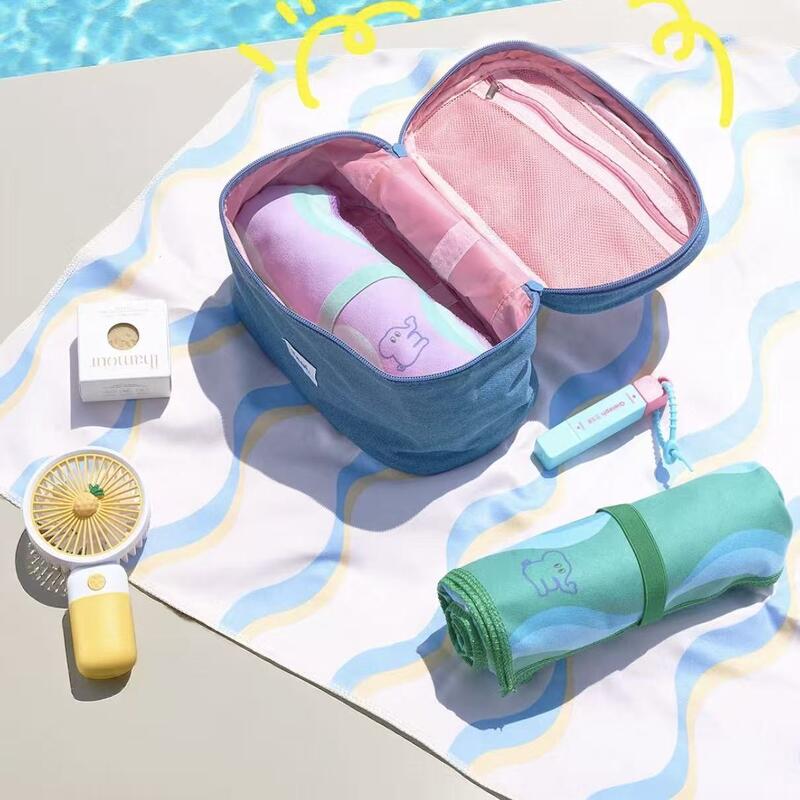 Quick-Dry Beach & Swimming Towel - Extra Large, Super Absorbent, Skin-Friendly & Packable Sandproof Towel for Outdoor, Pool and Travel