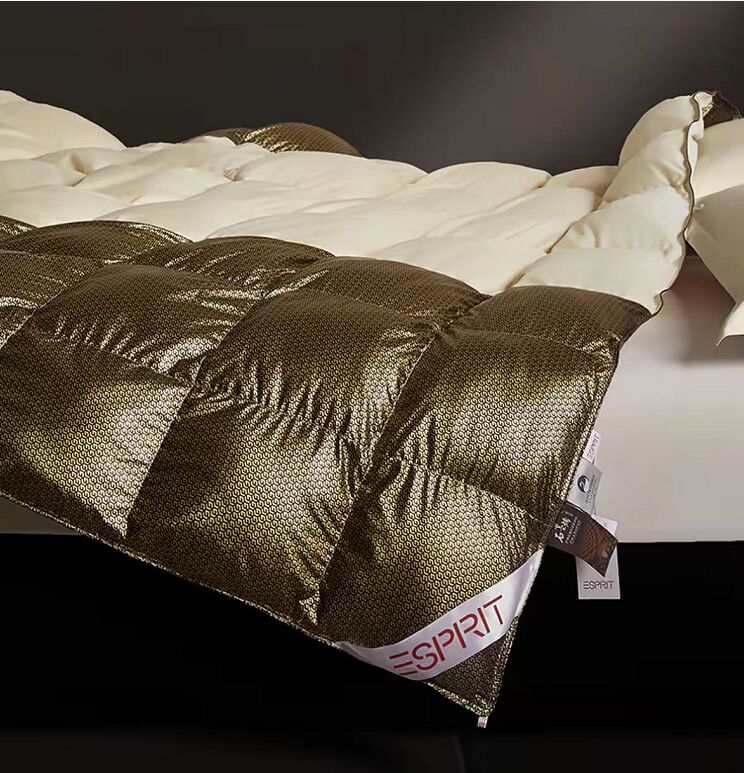 Feather and Down Home Textile Products quilt covers designed for warmth and breathability using white goose crushed feathers
