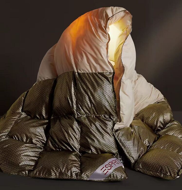 Feather and Down Home Textile Products quilt covers designed for warmth and breathability using white goose crushed feathers