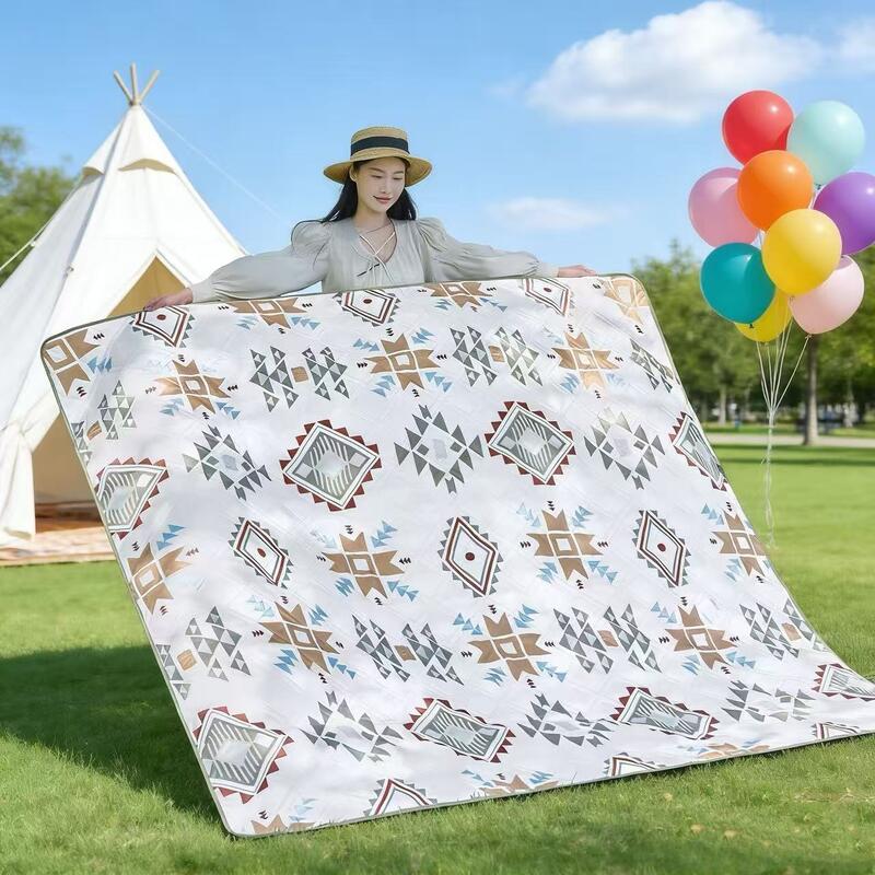 Extra Thick Waterproof Picnic Mat - Portable Moisture-Proof Camping Ground Sheet For Outdoor Lawn