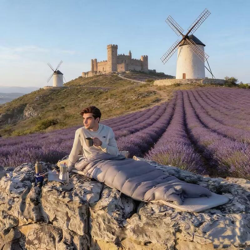 Пуховый спальный мешок для взрослых Cicada-Wing, легкий, как крыло цикады - 2-в-1, портативный походный квилт, для холодной погоды