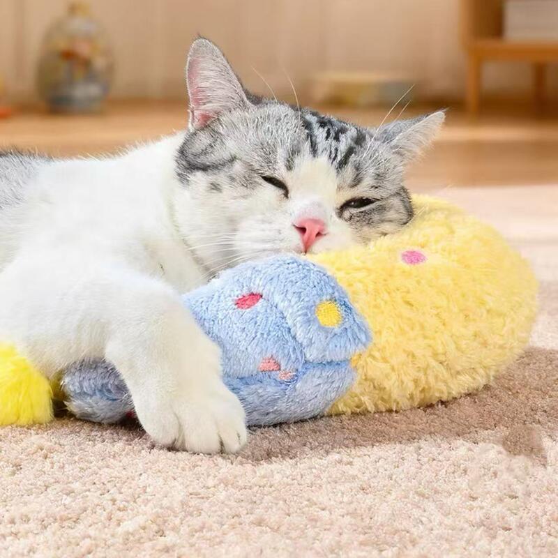 Moon-Shaped Plush Pet Pillow - Cushiony Dog & Cat Bed for Small Pets, Thick Cuddle Pad for Security, Comfort and Anxiety Relief