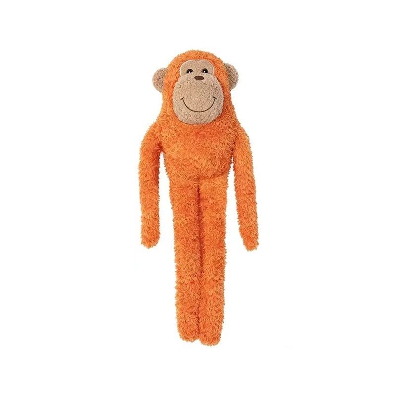 Interactive Plush Dog Toy with Squeaker & Crinkle Paper - Chew-Resistant Self-Play Toy for Boredom Relief, Mental Stimulation and Teething Puppies