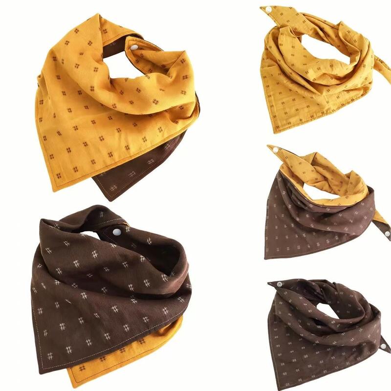 Bandana de Cão de Cor de Cúrcuma Reversível Bloco - Faca de Bicho Ajustável de Dois lados para raças pequenas a grandes como Bichon, Westie, Golden & Labrador