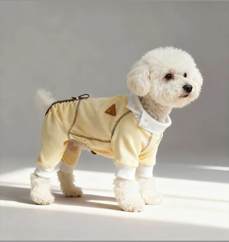 4-Paw Belly Warmer Dog Pajamas - German Fleece (Ultra-Soft Thermal Fabric) Full-Coverage Winter Bodysuit for Small Breeds Like Schnauzers & Bichons