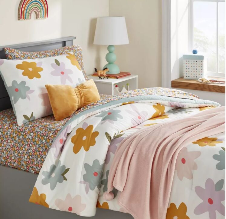 BIAB per bambini (microfibra stampata con stampa a dispersione draghi da 85 g/m² e microfibra tinta unita da 85 g/m², imbottitura in poliestere da 200 g/m². Bordo a coltello)