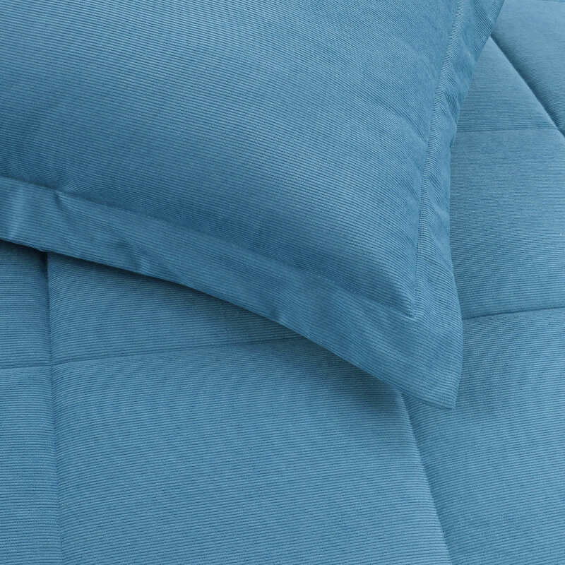 Comforter Set - Premium Corduroy Fabric and Breathable Microfiber for year round comforter and easy machine washable ftness and easy care machine washable design