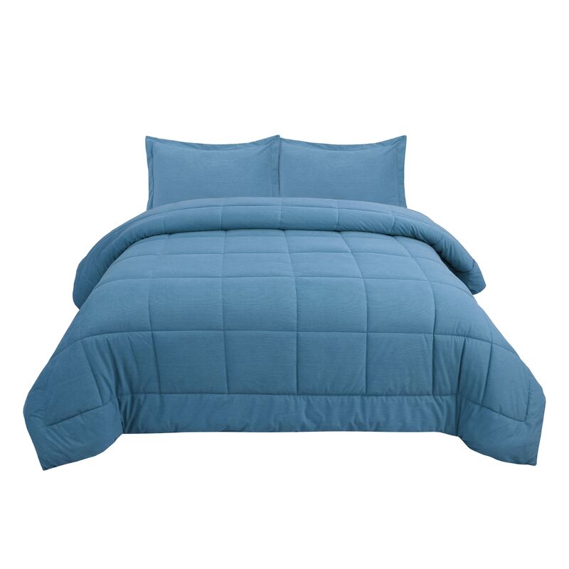 Comforter Set - Premium Corduroy Fabric and Breathable Microfiber for year round comforter and easy machine washable ftness and easy care machine washable design