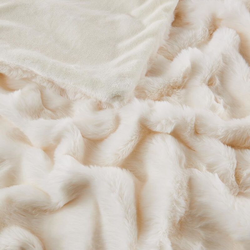 偽のウサギ毛皮毛布 -250-350GSM偽のウサギ毛布,固体,100%ポリエステル-フリース,固体,100%ポリエステル