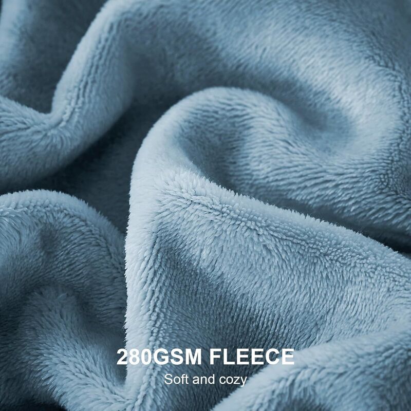 Weiches, doppelseitiges Flannelldecken - aus Polyesterfasern, leicht, schnell trocknen und leicht zu lagern